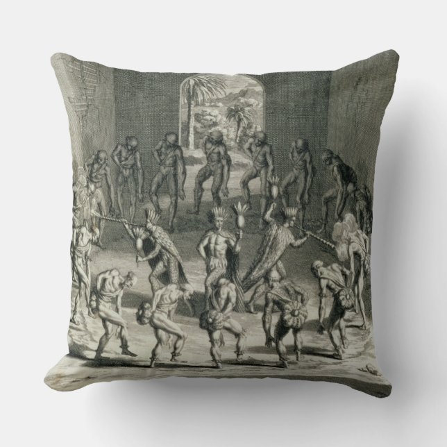 Coussin La manière dont les prêtres des Caraïbes (Recto)