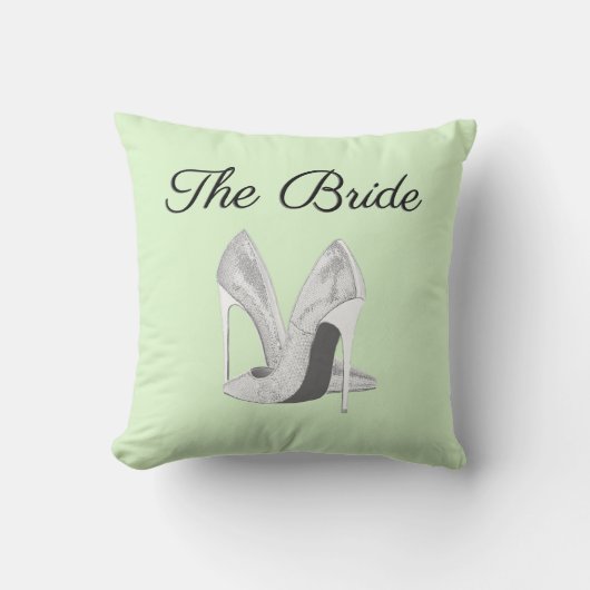 Coussin La Mariée Tête Vert (Recto)