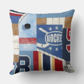 Coussin La meilleure chemise ancienne de hockey sur glace (Verso)