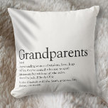 Coussin La meilleure définition de grands-parents au monde<br><div class="desc">Personnalisez pour vos grands-parents spéciaux pour créer un cadeau unique. Une façon parfaite de leur montrer à quel point ils sont extraordinaires chaque jour. Conçu par Thisisnotme©</div>