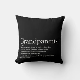 Coussin La meilleure définition de grands-parents au monde
