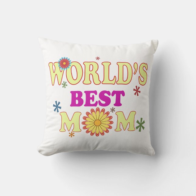 Coussin La meilleure maman du monde (Recto)