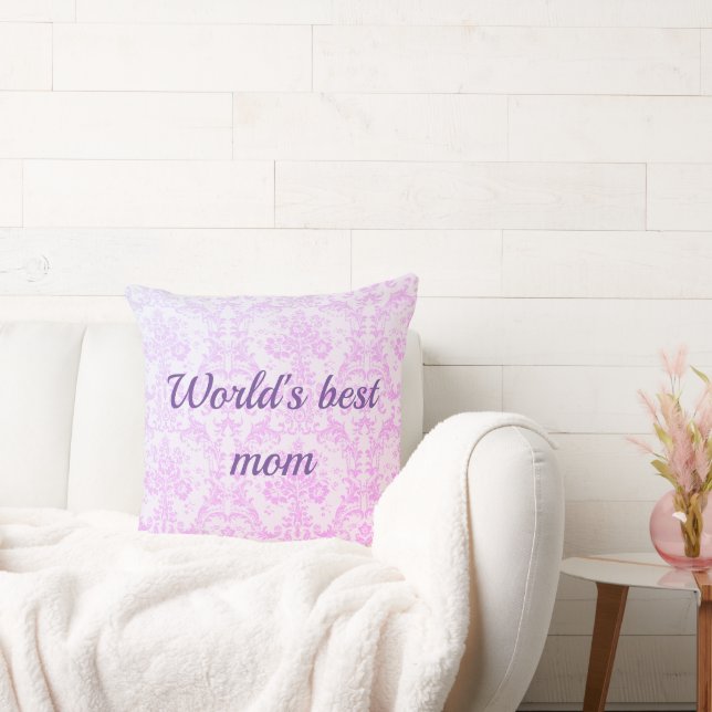 Coussin La meilleure maman du monde jette l'oreiller (Canapé)