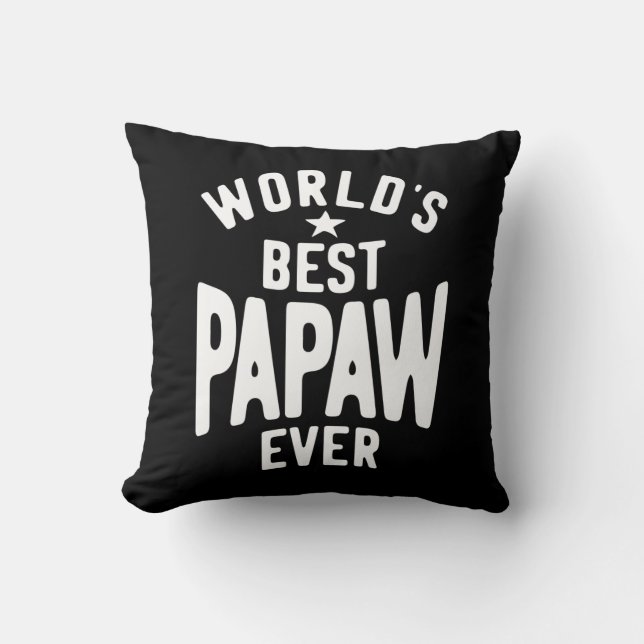 Coussin La meilleure papaye du monde | Cadeau Père (Recto)