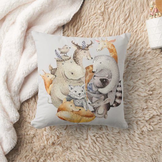 Coussin La ménagerie animale (Couverture)