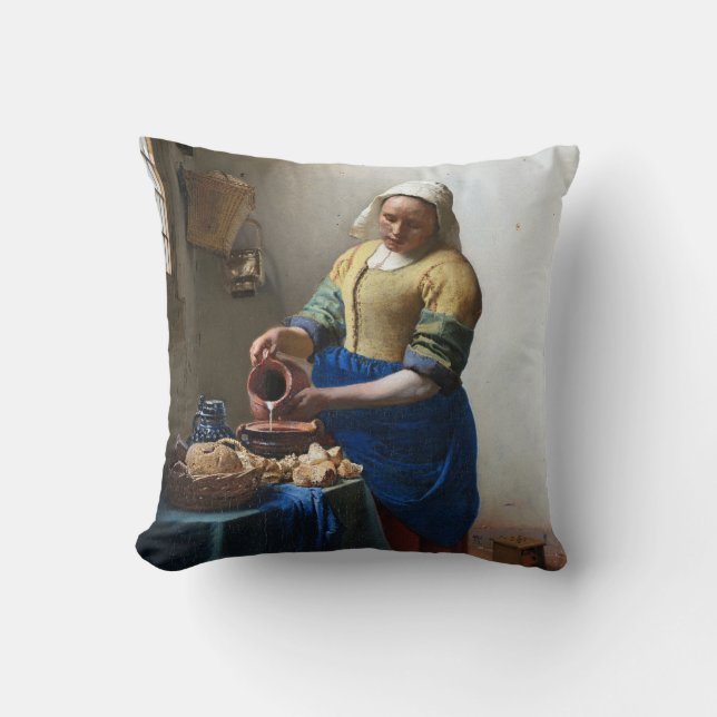 Coussin La Milkmaid, Johannes Vermeer, 1657-1658 (Recto)