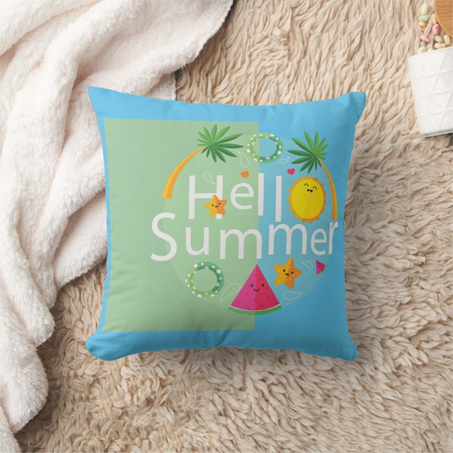 Coussin La mode de l'île tropicale (Couverture)
