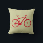 Coussin la moto rouge<br><div class="desc">Image graphique d'un vélo rouge. Au dos du coussin, vous lisez "vélo" en lettres rouges. Vous pouvez choisir (customiser le bouton) parmi d'autres couleurs du coussin</div>