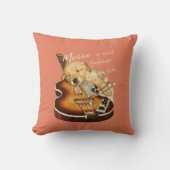 Coussin La musique est ce que les sentiments ressemblent à (Recto)