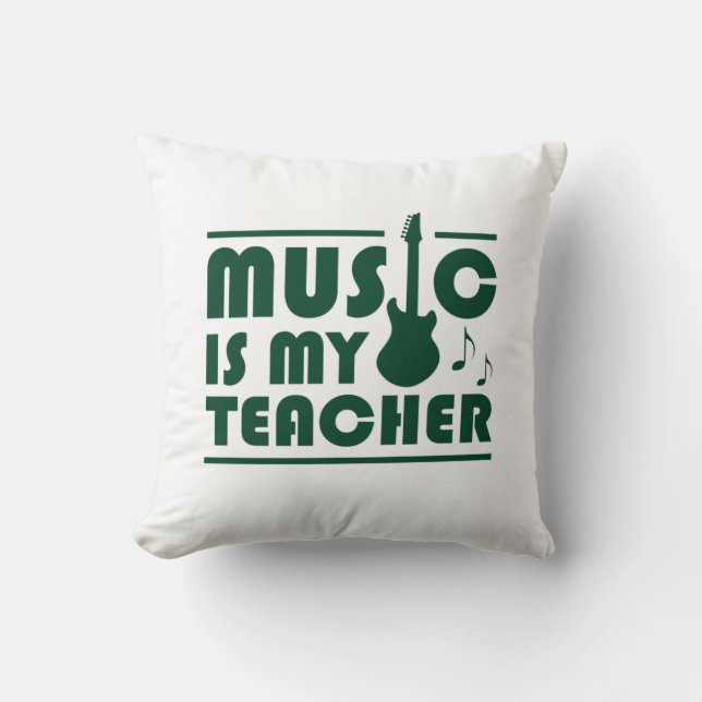 Coussin La musique est mon professeur (Recto)