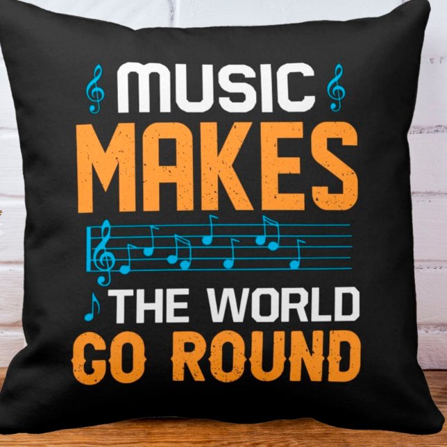 Coussin La Musique Fait Le Tour Du Monde (Créateur téléchargé)