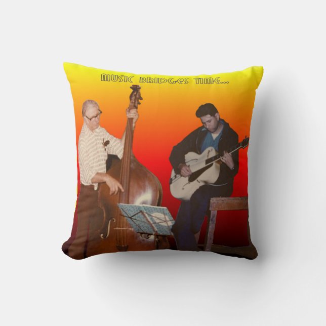 Coussin - la musique jette un pont sur le temps (Recto)