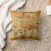 Coussin La musique note le carreau (Couverture)