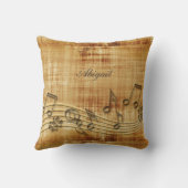 Coussin La musique note le carreau (Verso)