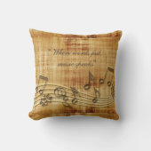 Coussin La musique note le carreau (Recto)
