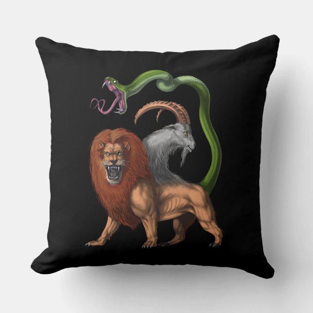 Coussin La mythologie grecque Chimera (Recto)
