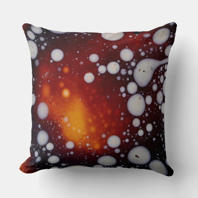 Coussin La naissance des étoiles dans un liquide Abstrait (Recto)