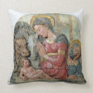 Coussin La nativité, c.1460 (terre cuite peinte)