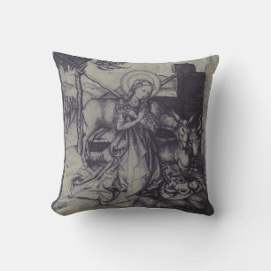 Coussin La Nativité de Noël Stark Ink Art