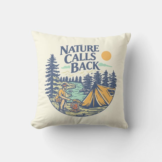 Coussin La nature appelle en retour (Recto)