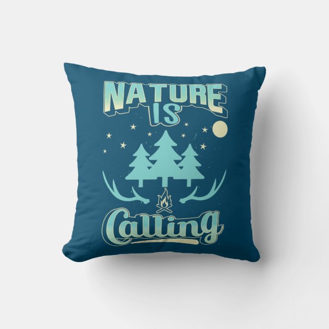 Coussin La Nature randonnée (Recto)