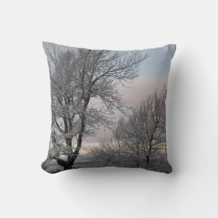 Coussin La neige a couvert des branches