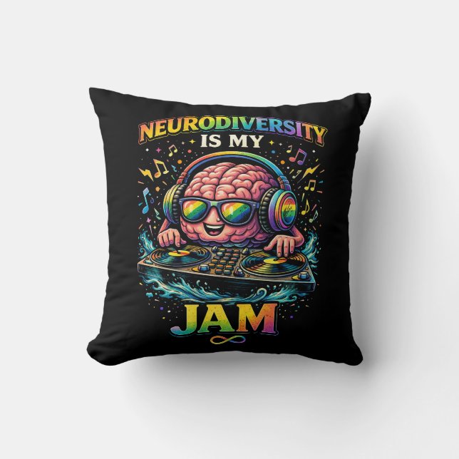 Coussin La neurodiversité est mon truc (Recto)