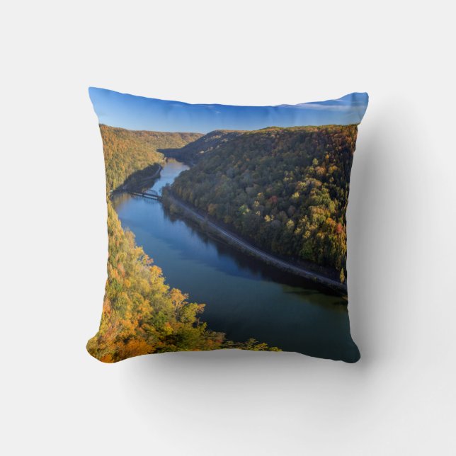 Coussin La New River Gorge à Hawks Nest State Park (Recto)