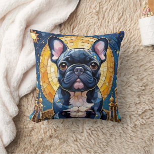 Coussin La nuit de la lune de taureaux Pastel