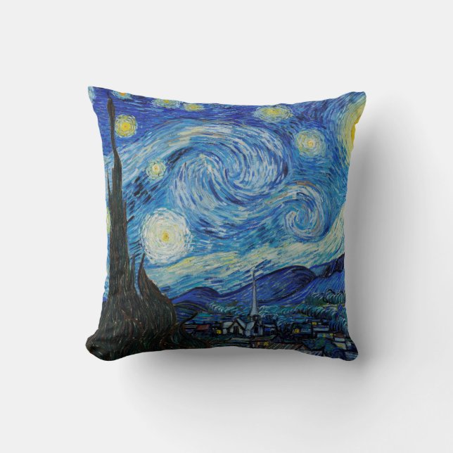 Coussin La nuit étoilée (1889) par Vincent Van Gogh Coussi (Recto)