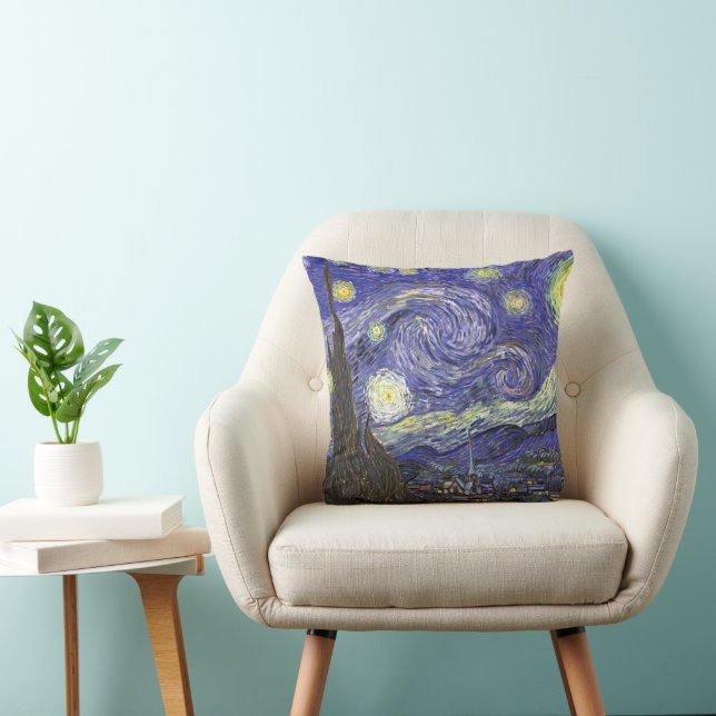 Coussin La Nuit étoilée de Vincent van Gogh (Chaise)