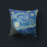 Coussin La nuit étoilée par Vincent Van Gogh<br><div class="desc">Le design coloré de The Starry Night by Vincent Van Gogh est parfait pour les amateurs de beaux-arts, les amateurs de musée, les étudiants en art et les professeurs d'art. Il peut également être donné comme un cadeau d'anniversaire ou de vacances à votre meilleur ami, parent, petit ami ou petite...</div>