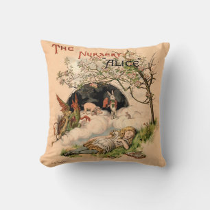 Coussin La Nursery Alice 1890 Couverture Vintage Wonderlan