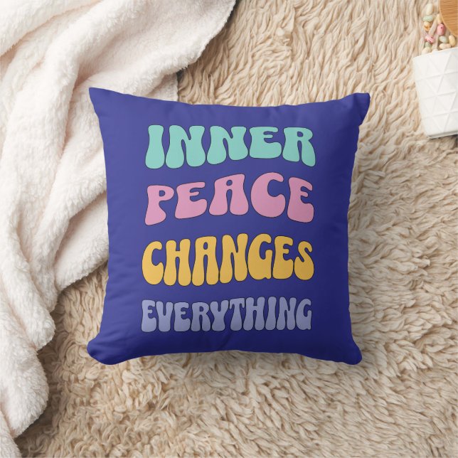 Coussin La paix intérieure change tout (Couverture)
