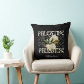 Coussin LA PALESTINE SERA LIBRE | Jasmin aquarelle (Chaise)