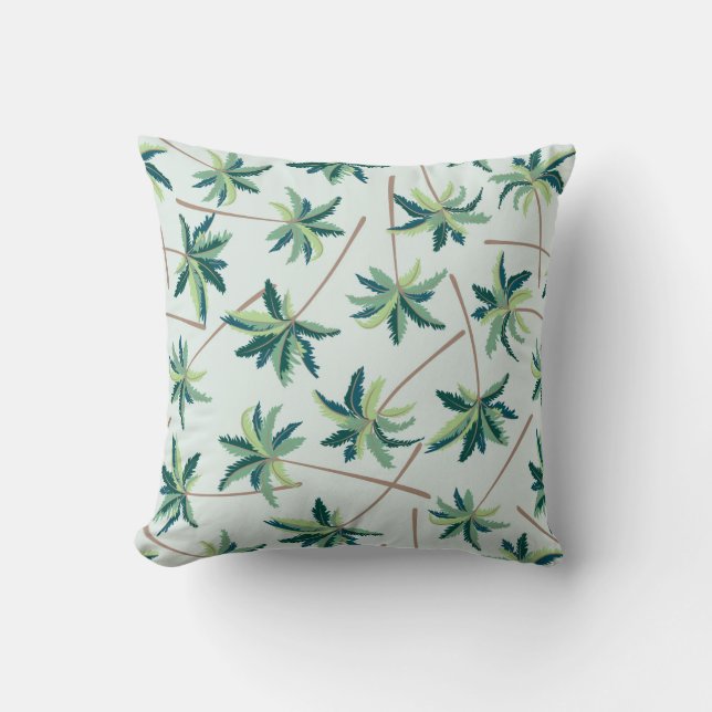 Coussin La paume tropicale | de vulpin ajoutent votre (Recto)