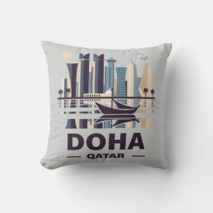 Coussin La péninsule de Doha Qatar