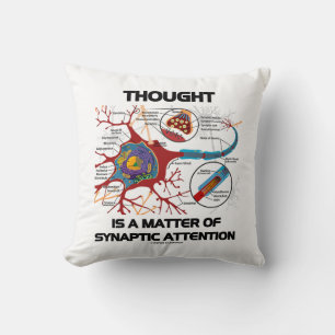 Coussin La pensée est une question d'une attention