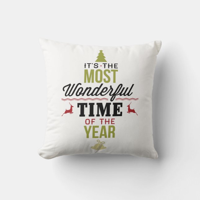 Coussin La période la plus merveilleuse de l'année (Recto)