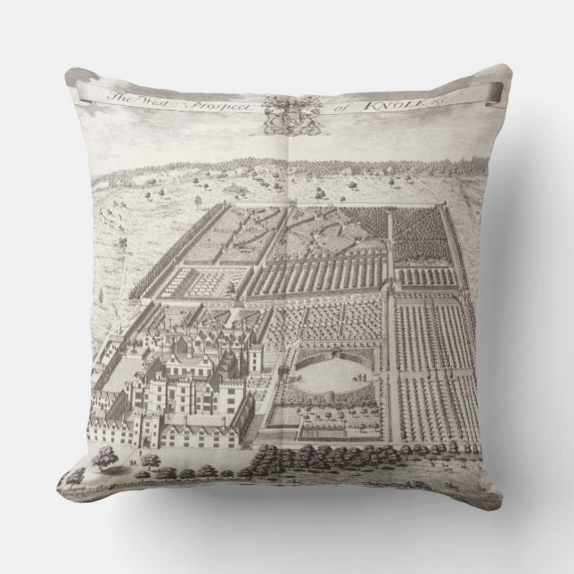 Coussin La perspective occidentale de Knole, de (Recto)