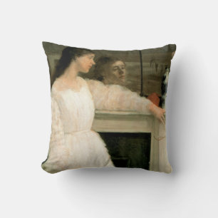 Coussin La petite fille blanche ; Symphonie en blanc, no 2