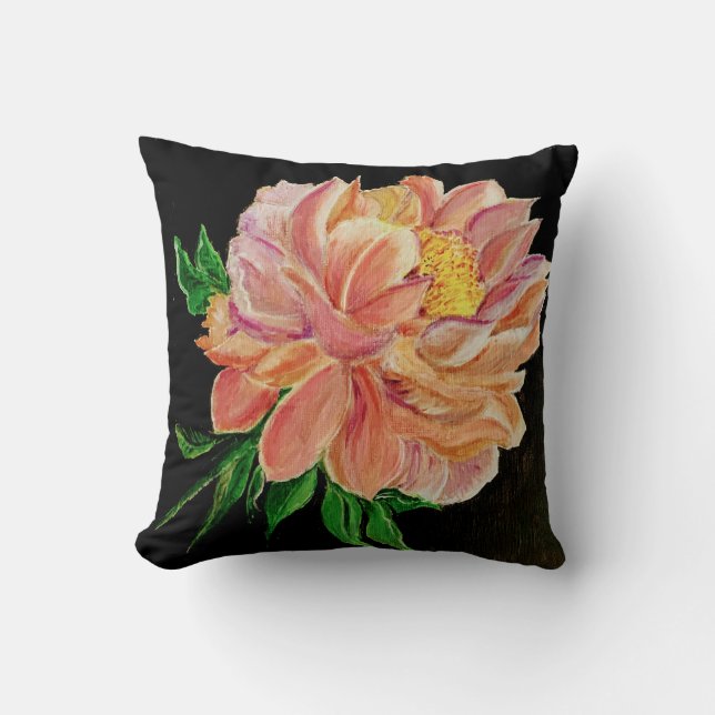 Coussin La pivoine est l'une des fleurs préférées de l'été (Recto)
