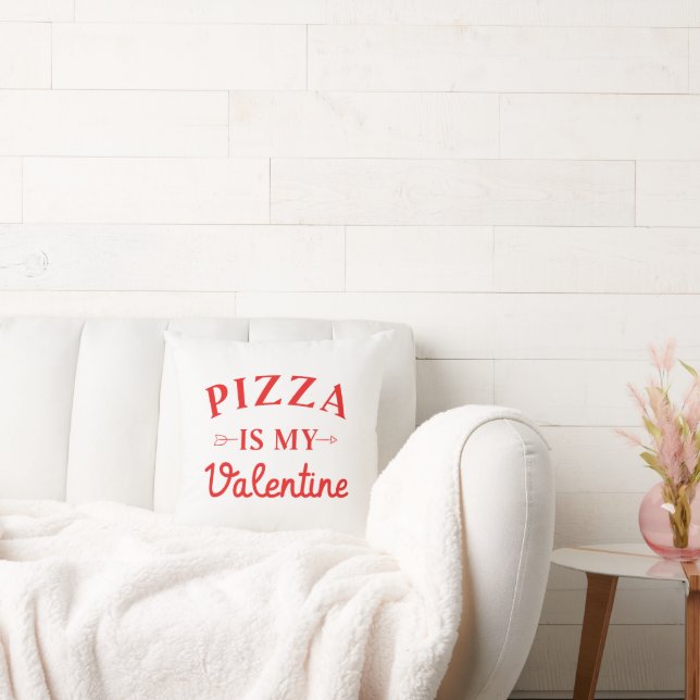 Coussin La pizza est ma Saint Valentin (Canapé)