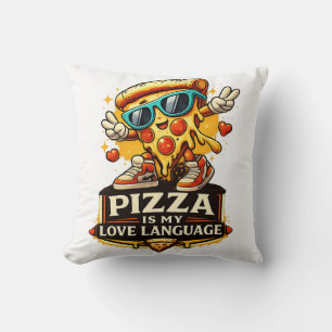 Coussin La pizza est mon amour Cadeau drôle pour amateur d