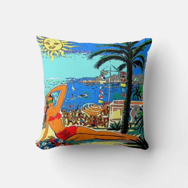 Coussin La plage (Recto)