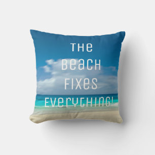 Coussin La plage arrange tout !