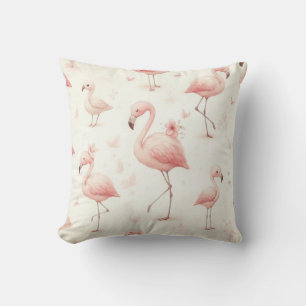 Coussin La plus mignonne troupe de flamants roses