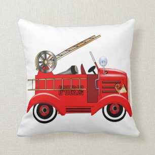 Coussin La pompe à incendie "ajoutent votre propre nommé "