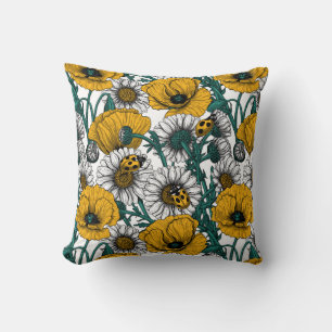 Coussin La prairie en jaune