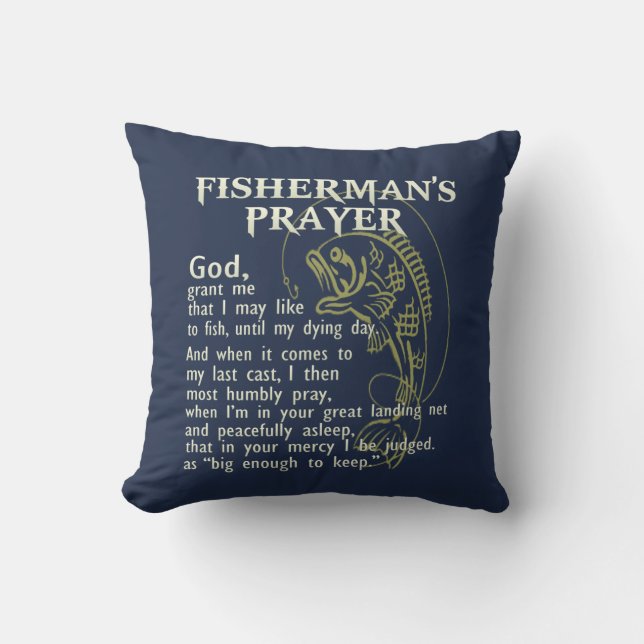 Coussin La prière du pêcheur (Recto)